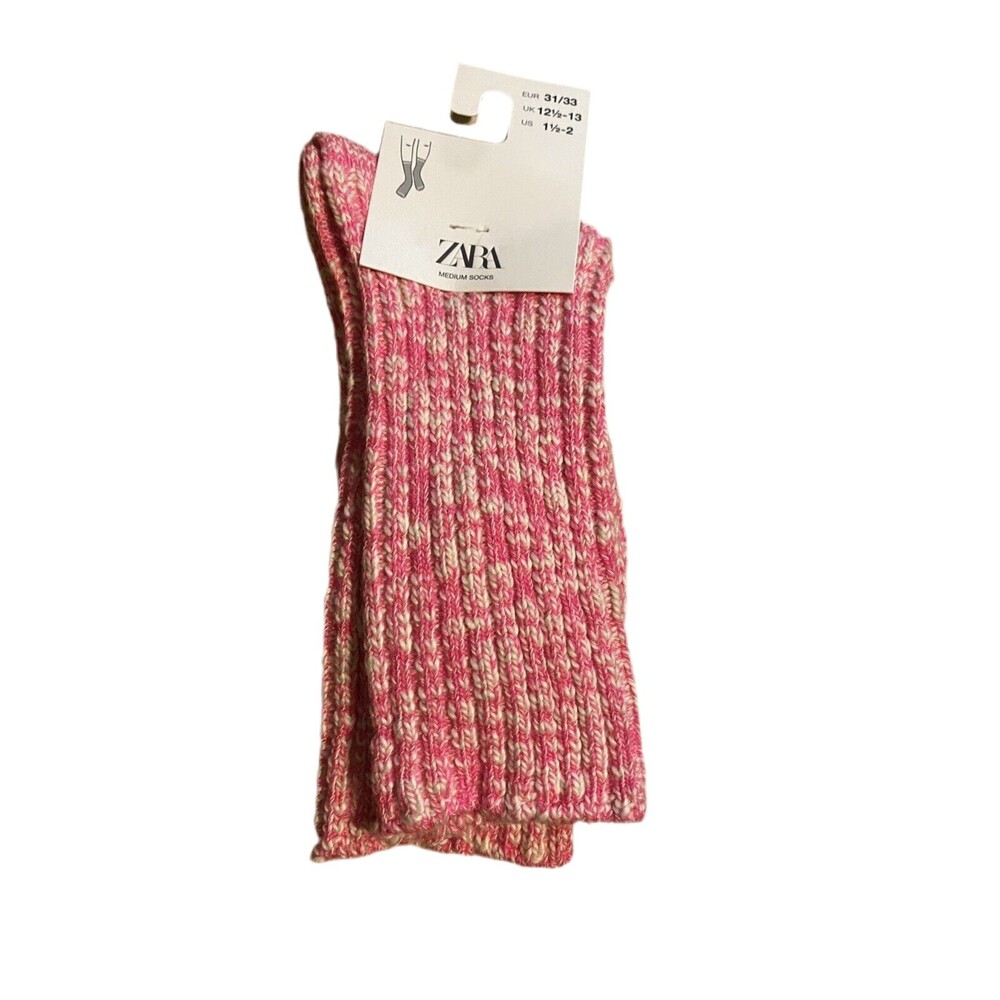 Zara Girls Crew Socks - Youth (1.5-2)